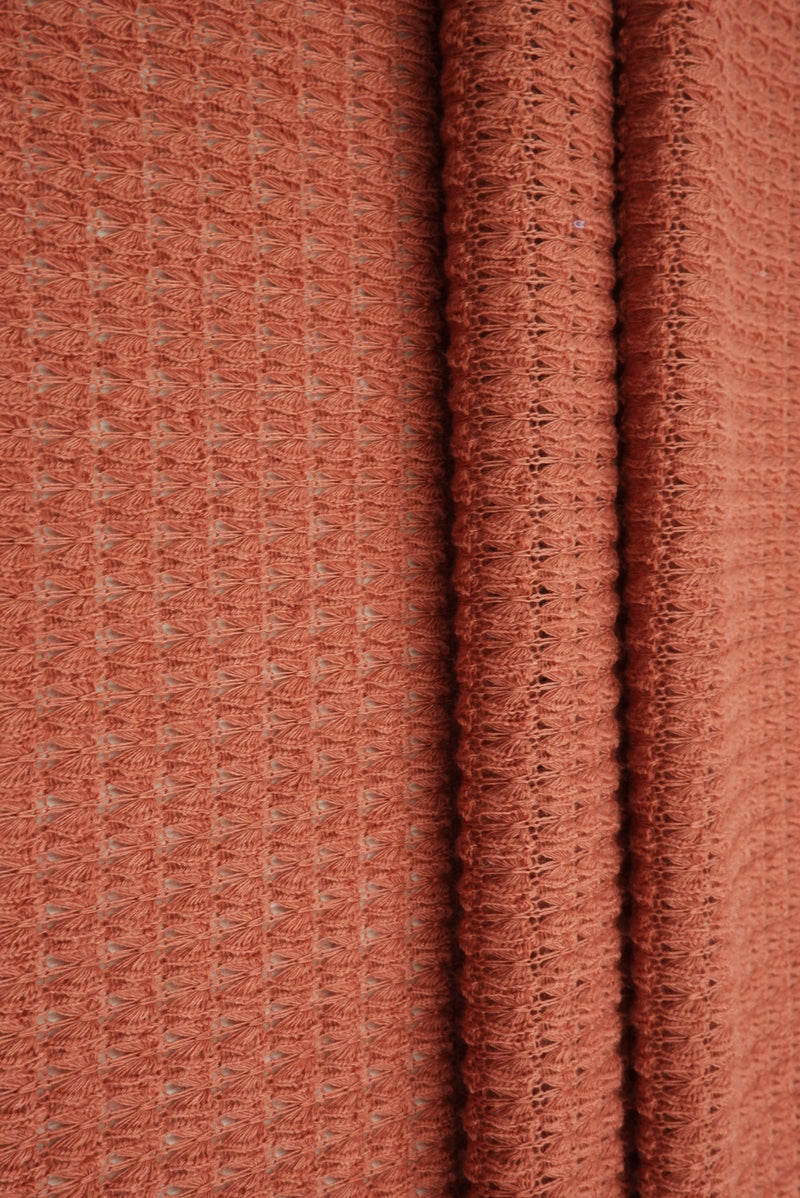 KNT4190 -RUST  SOLID KNIT