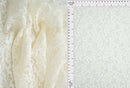 LACE4478 -CREAM  SOLID LACE