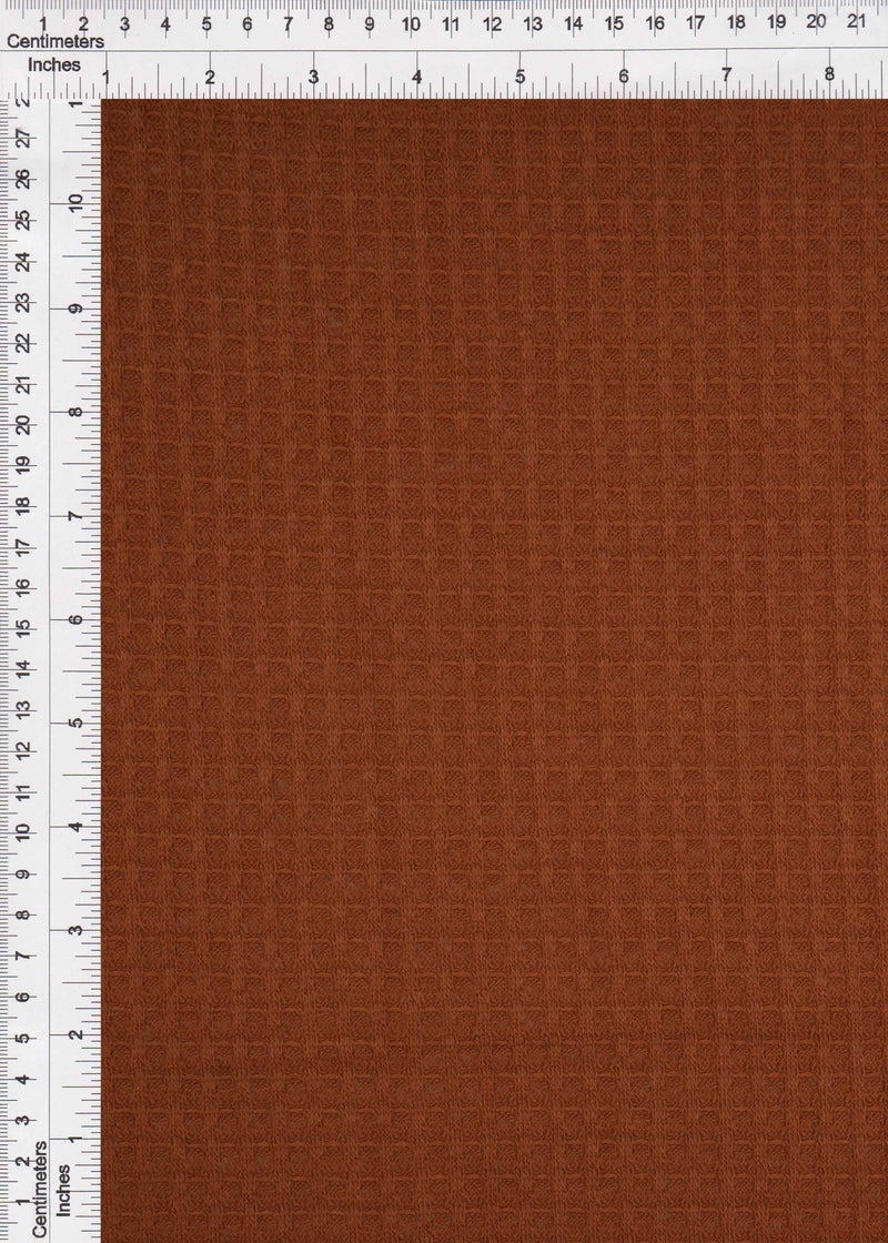 KNT3634 -RUST  SOLID KNIT