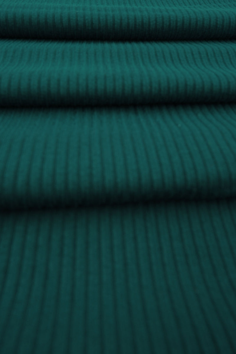 KNT4151 -TEAL GREEN  RIBBED KNIT