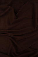 KNT3359 -BROWN  POINTELLE, RIBBED, SOLID, YARN DYED KNIT