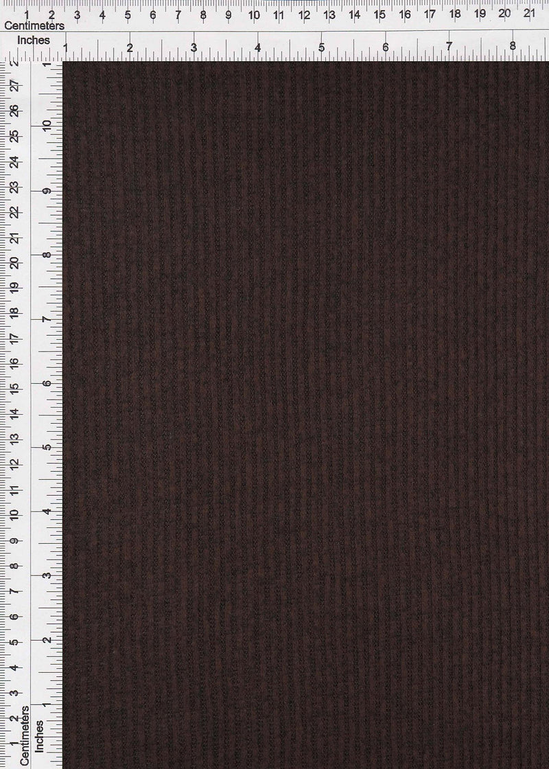 KNT3855 -BROWN DK  RIBBED KNIT