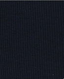 KNT3422 -NAVY  RIBBED, SOLID KNIT