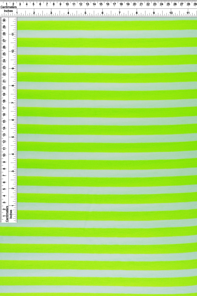 KNT3072-NEON -NEON LIME/IVORY  YARN DYED KNIT