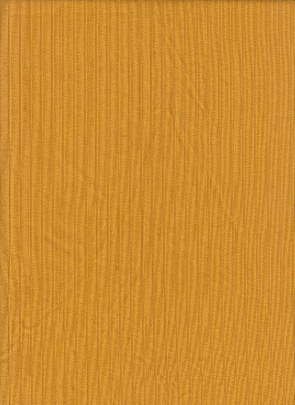 KNT4135 -MUSTARD  RIBBED, SOLID KNIT
